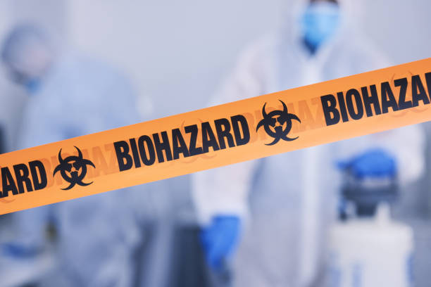 Professional Infectious Disease Decontamination technician working in Belmont, CA